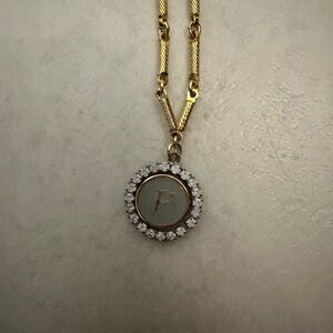 Letter “F” Gold Necklace- Anthropologie